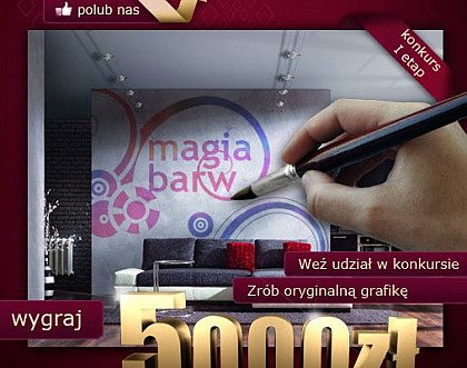 Magiczna ściana czyli internetowy konkurs „Magia Barw”