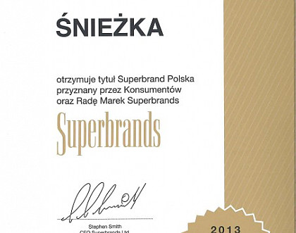 Superbrands dla Śnieżki