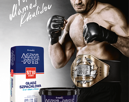 W gładzeniu mistrz jest tylko jeden! – Mamed Khalidov w kampanii Śnieżka ACRYL-PUTZ®