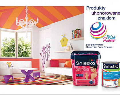 Produkty Śnieżki ze znakiem jakości KidZone!