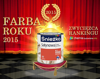 Śnieżka Satynowa „FARBĄ ROKU 2015”!