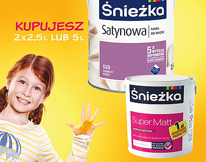 Kupujesz, malujesz i zyskujesz – nowa promocja Śnieżki Satynowej!